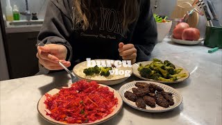 Homebody living in the city  pomegranate molasses turkish breakfast meatballs with winter salad [upl. by Redle]