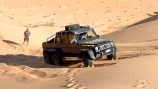 Mercedes G63 AMG 6x6 tra le dune tunisine [upl. by Kreit]