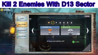 Kill 2 Enemies with D13 Sector  Call of Duty Mobile  Gaming [upl. by Noskcire]