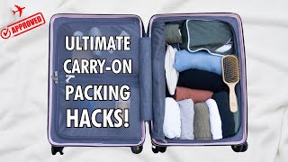 20 Minimalist Packing Hacks for Carry On Only  How to Pack Less and Better for Travel [upl. by Margarida]