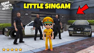 GTA 5  LITTLE SINGAM JOINED LOS SANTOS POLICE FORCE [upl. by Yanad]