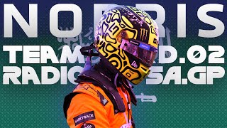 Best of Lando Norris Team Radio from Jeddah  2024 Saudi Arabia [upl. by Ayotan]