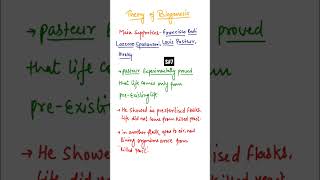 Biogenesis theory in hindi shorts evolutionclass12biology biogenesistheory [upl. by Elyse]