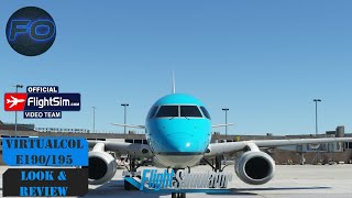 Virtualcol Embraer 190195 in depth Look and Honest Review [upl. by Gustin]