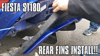 FIESTA ST180 REAR DIFFUSER FINS INSTALL [upl. by Yvel]