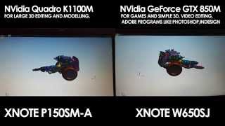 QUADRO K1100M VS GEFORCE GTX 850M [upl. by Bently]