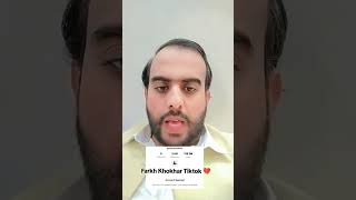 Farrukh khokhar Tiktok account UNban shortvideo farkhkhokhar deratajikhokhar [upl. by Assirod]