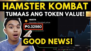 HAMSTER KOMBAT TOKEN TUMAAS AT DUMOBLE ANG VALUE HMSTR TOKEN INCREASING TOKEN VALUE SEASON 2 [upl. by Enyamert]