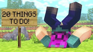 20 THINGS ASWDFZXC DOES IN MINECRAFT [upl. by Yesnnyl992]