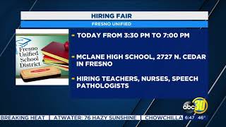 Fresno Unified holding job fair [upl. by Wood]