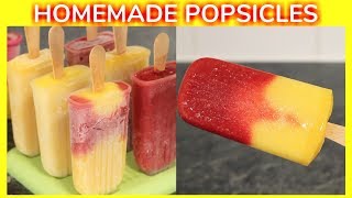 How to Make Fruit Popsicles  Homemade Popsicles  Easy Fruit Popsicles Recipe [upl. by Annawek]