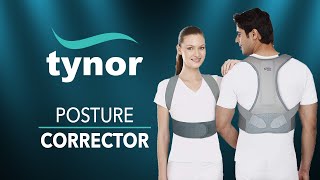 How to wear Tynor Posture Corrector to maintain correct posture during daily activitiesamplong sitting [upl. by Ycnan88]