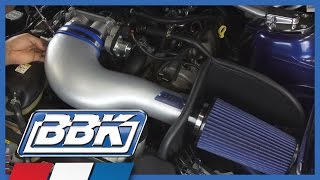 Mustang Cold Air Intake Kit 20052009 Mustang GT Install amp Test BBK 1736 Silver [upl. by Delphina]