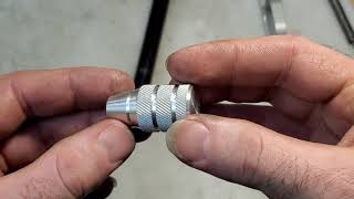 Threading for a bolt knob and making a custom knob [upl. by Arleyne34]