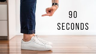 6 Ways To Wear Navy Chinos in 90 seconds [upl. by Judith527]