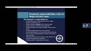 Compliance with NJ Wage amp Hour Laws Webinar What Nonproifts Need to Know [upl. by Sumaes]