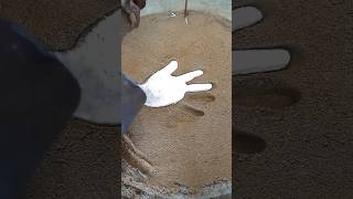 Smelting metal in hand in sand casting industry  unique hand [upl. by Luht31]