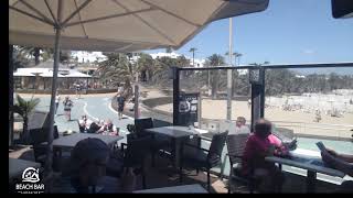 Webcam Lanzarote  Live Stream from the Beachbar in Costa Teguise [upl. by Axela545]