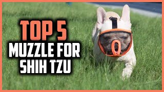 ✅ Top 5 Best Muzzle For Shih Tzu of 2024 [upl. by Inasah]