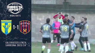 Calcio Eccellenza  VillacidreseIglesias 11 Highlights [upl. by Eannej]