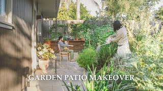 Backyard Patio Makeover｜Midcentury Eichler house garden renovation｜functional and minimal [upl. by Johnette]