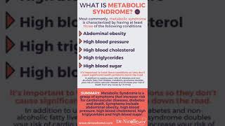 What is metabolic syndrome [upl. by Maggee]