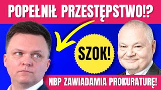 Hołownia popełnił przestępstwo NBP zawiadamia prokuraturę [upl. by Ainar618]