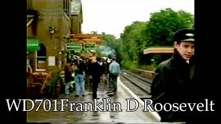 WD701 Franklin D Roosevelt on the Watercress Line Mid Hants Railway not the real American President [upl. by Serafine990]