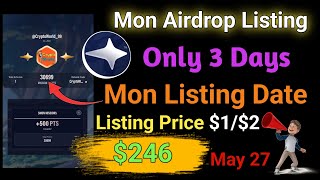 Mon Protocol Airdrop Guide  Mon Protocol Airdrop Listing Date [upl. by Atsyrc]