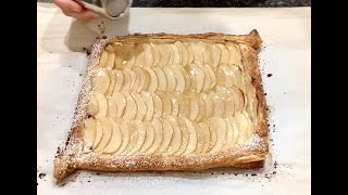 Quick amp Easy Apple Tart  Puff Pastry Apple Tart [upl. by Saturday]