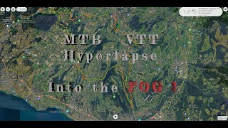 Hyperlapse DJI Osmo Action MTB  VTT Autumn ride in the FOG switzerland forest [upl. by Lucian750]