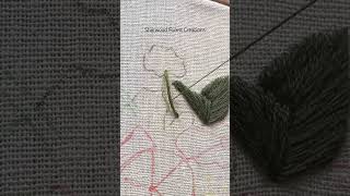 Easily embroider a curved line with Couching embroiderystitches [upl. by Ivette752]