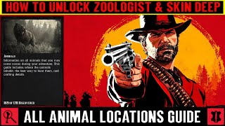 Red Dead Redemption 2 Zoologist amp Skin Deep  All Animal Locations Guide [upl. by Kathlin914]