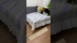 Pure Cotton Bed Cover Set Cozy Comfort for All Seasons purecotton modernspacesavers bedroom [upl. by Aikkan513]