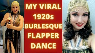 My Viral 1920s Flapper Charleston Burlesque Cane Dance Censored [upl. by Eadnus]