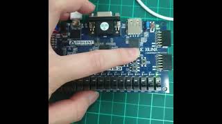 Verilog  Xilinx Vitis  btn amp led [upl. by Hcardahs]