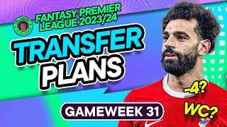 FPL GW31 TRANSFER PLANS  8 FLAGS ⚠️ 4 or 8 Incoming 👀  Fantasy Premier League Tips 202324 [upl. by Siuqaj]