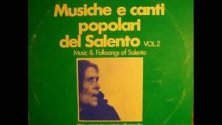 1978 UCCIA CANAJA Canzone narrativa di Cutrofiano nel Salento [upl. by Knowland]