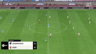 Sampdoria vs Bari 31082024 Serie B EA FC 24 [upl. by Arquit334]