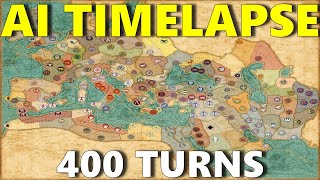 Rome 2 TW 400 Turn AI Only Timelaspe [upl. by Mehta524]