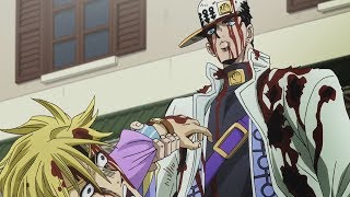 Jotaro vs Kira Star Platinum vs Killer Queen HD Eng Subbed Diamond is Unbreakable [upl. by Hadeehuat]