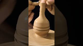 Make a miniature vase pottery diy asmr clay shapeshifting art love shorts handmade satisfy [upl. by Nivk928]