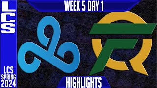 C9 vs FLY Highlights  LCS Spring 2024 Week 5 Day 1  Cloud9 vs FlyQuest [upl. by Regazzi]