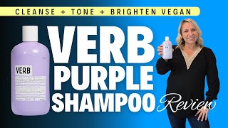 VERB Purple Shampoo  Vegan Toning Shampoo for Blonde Grey and Silver Hair Review [upl. by Courtland]