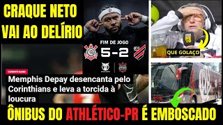 Corinthians goleia Athletico por 5X2 e deixa Z4 em NOITE MÁGICA DE MEMPHIS  NETO FICA LOUCO [upl. by Ahsap583]