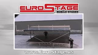 Mobile Stage Rentals EuroStage ES2620 Time Lapse Stage Set Up 1014 mins [upl. by Yelmene]