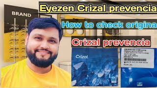 Eyezen Crizal Prevencia  crizal Eyezen vs Prevencia  how to check original Crizal Prevencia Lenses [upl. by Osicnarf825]