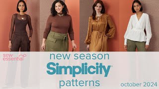 New Season Simplicity Patterns  October 2024 [upl. by Mackenzie]