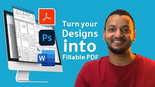 Creating Fillable PDF  From Photoshop  Word Designs to Adobe Acrobat Forms [upl. by Karoline]