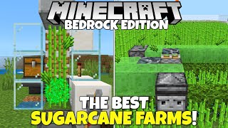 What Is The BEST Sugarcane Farm In Minecraft Bedrock Edition Easy Sugarcane Farm Tutorial [upl. by Morehouse431]